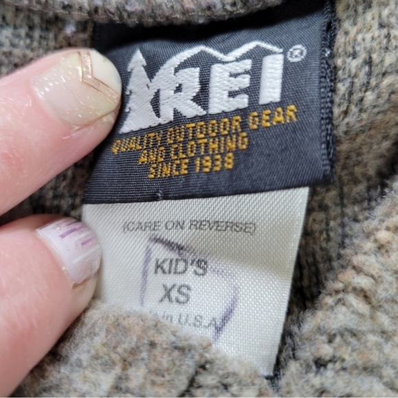 REI fleece pull over sweater Boys Size XS brown - Picture 3 of 7